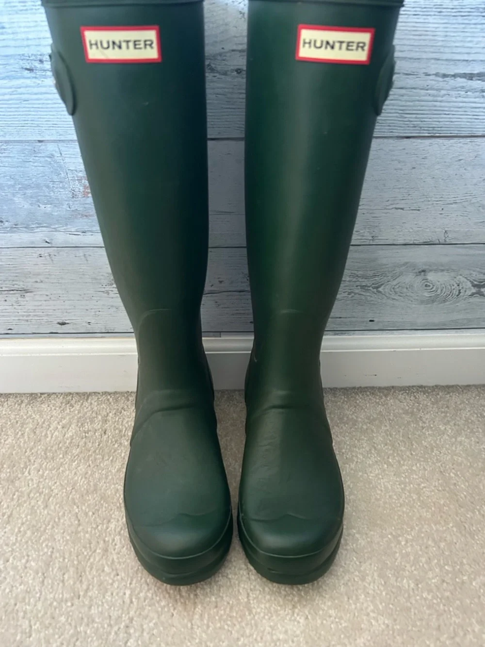 Hunter Tall Rain Boots in Forest Green - Picture 2 of 4